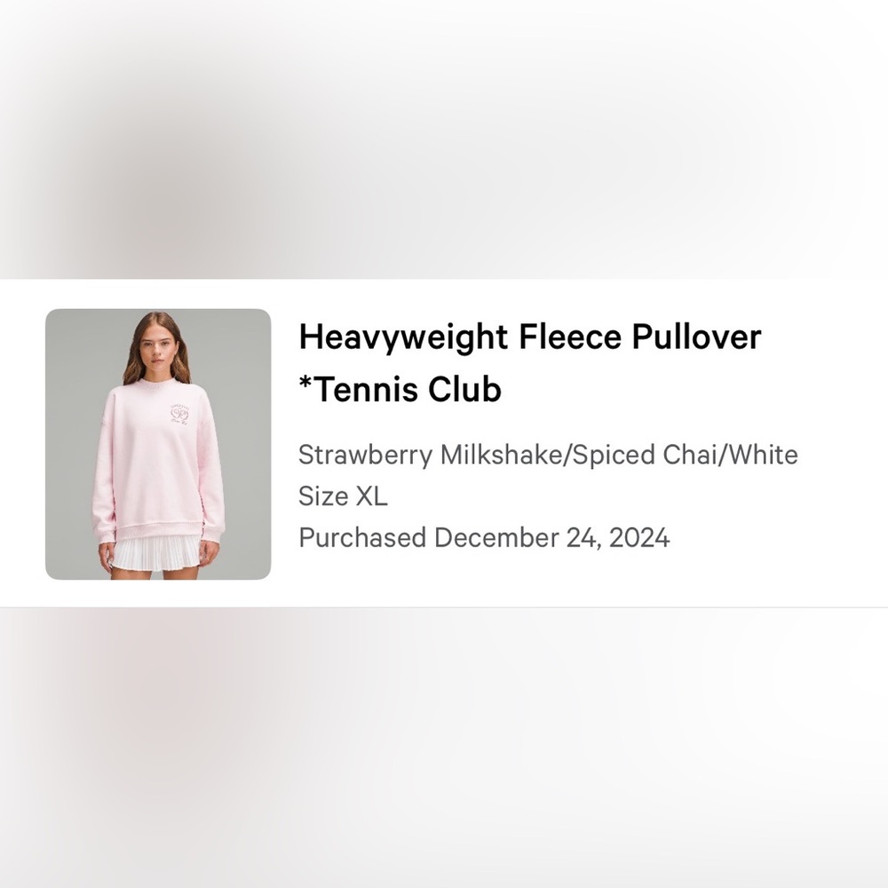 Heavyweight Fleece
Pullover *Tennis Club - Picture 10 of 10